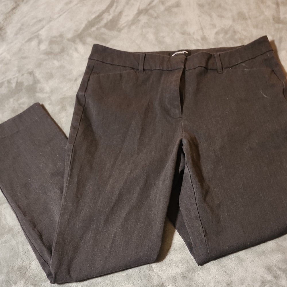Liz Claiborne Charcoal Classic Pants
